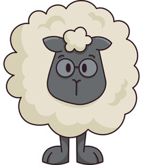 Fototapeta premium Sheep Cute Character