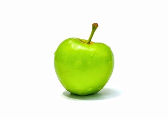green apple isolated on white background