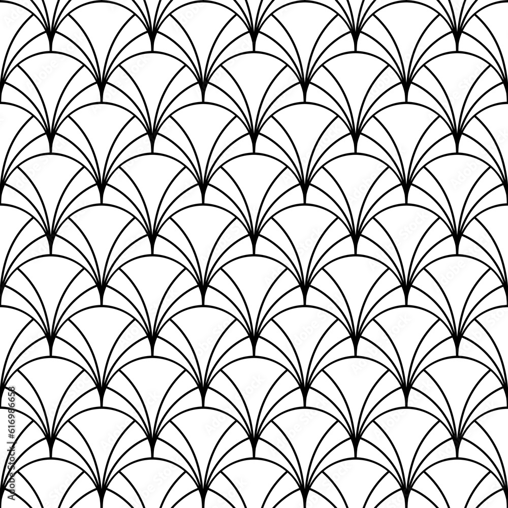 Poster art deco seamless pattern. repeating abstract geometric background. modern geometry lattice. repeate