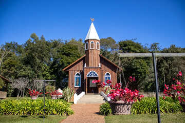 Carambeí Parana Brasil. Beautiful church. religious life Brazil Carambei Paraná