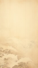 Japanese paper beige texture vintage background. Generative AI.