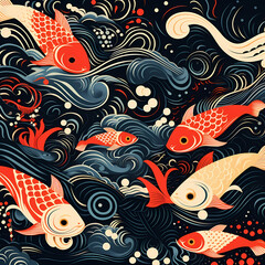 Obraz premium Graphic Design Pattern. Generative AI