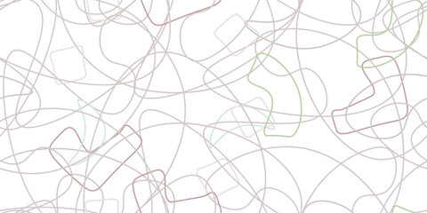 Chaotic Simple Seamless Pattern Textile One Line