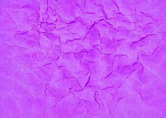 Purple Color Crushed Paper Texture for abstract Background 