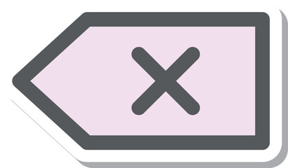 Obraz premium ステッカー風ミニミニアイコン 削除