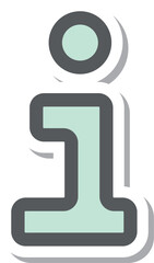 ステッカー風ミニミニアイコン　インフォメーション