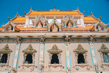 The Architecture Of  Wat Pariwas,,Beautiful Temple In Bangkok Or,Temple In Thailand.