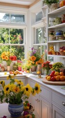 Obraz na płótnie Canvas Summertime Bliss: A Vibrant Kitchen Delight Generative AI 5