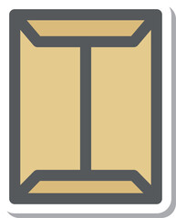 ステッカー風ミニミニアイコン　封筒