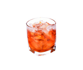 Soft drinks in a glass on transparent png