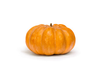 Nutmeg pumpkin on a white background
