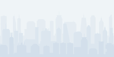 Fototapeta na wymiar City silhouette background
