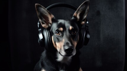 The Musical Maverick: Dog in Headphones Unleashes Sonic Marvels