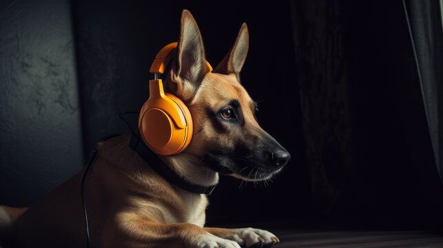 Rhythm and Whiskers: Dog in Headphones Taps into the Melodic Flow