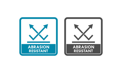 Abrasion resistant design logo template illustration - obrazy, fototapety, plakaty