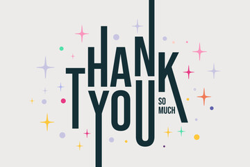 Thank you compliment card isolated on light background. Printable thank you card template for business thank you card. Expressing gratitude, compliment & appreciation