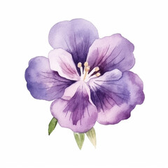 Obraz premium Captivating watercolor illustration featuring the grace of a violet