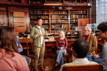 Client talking in counseling session.