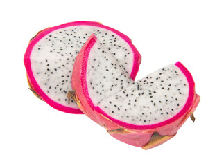 Dragon fruit isolated on white background