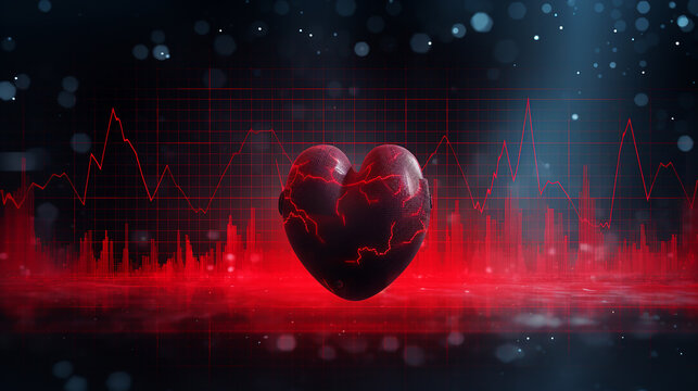 cardiograma de batimento cardíaco