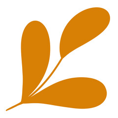 minimalist leaf painting