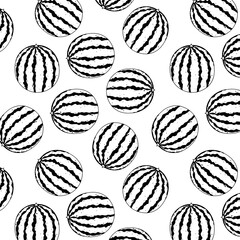 seamless pattern with melon