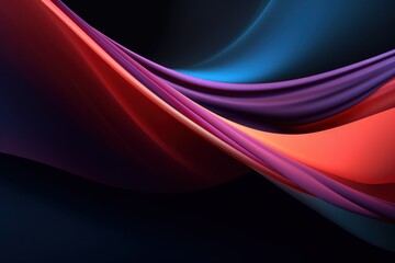 Colorful Minimalist Modern Abstract Motion Background - Generative AI