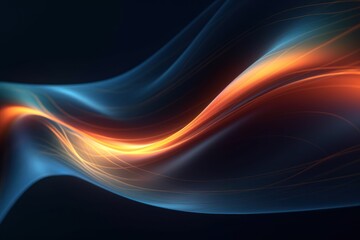Flame Minimalist Modern Abstract Motion Background - Generative AI