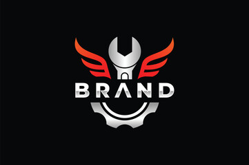 workshop equipment wing emblem logo