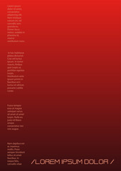 Futuristic Background Set with Gradient Mesh Holographic Shapes. Vector Template Design for your Business. Minimal Print Set in Red Colors for Your Identity Style.