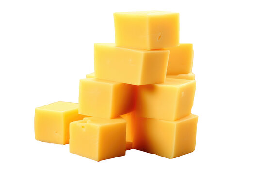 olby cheese, ,transparent background (PNG), Generative AI.
