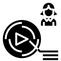 VIDEO CHANNEL line icon,linear,outline,graphic,illustration