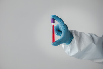 Laboratory is used for scientific research to examine and research blood obtained by sampling of...
