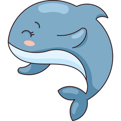 Dolphin Cute Character