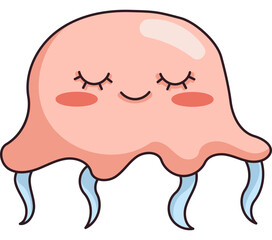 Jellyfish Cute Character