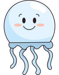 Jellyfish Cute Character