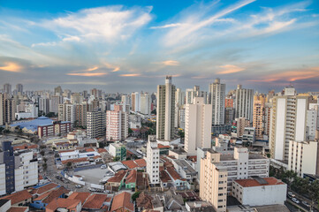 Campinas, Sao Paulo, Brazil. June 23, 2023. Aerial image of three central districts of Campinas:...