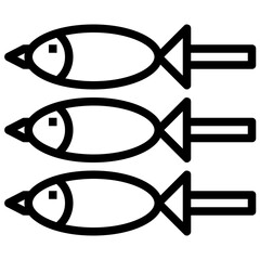 fish line icon,linear,outline,graphic,illustration