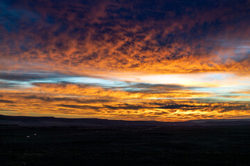 Sunrise Skies On The Navajo Reservation In Arizona