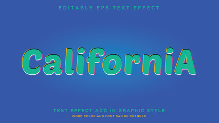 Amazing colors and style of text effect vector 