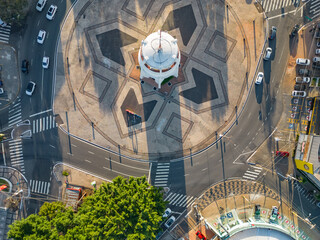 ampinas, Sao Paulo, Brazil. June 23, 2023. Aerial image of the Torre do Castelo monument. Iconic...
