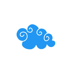 Blue chinese cloud 