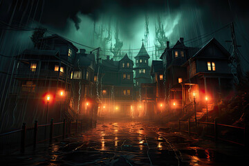 Abandoned house, Generative AI