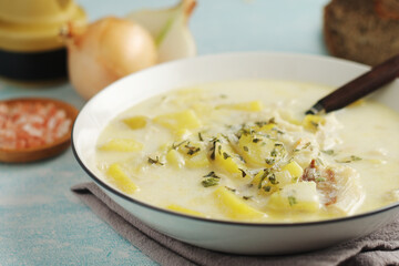 Cullen Skink, traditional fish soup, Scottish cuisine