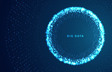 Abstract big data visualization.