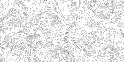 Topographic map background geographic line map with elevation assignments. Modern design with White background with topographic wavy pattern design.paper texture Imitation of a geographical map shades