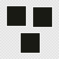Photo frame. Template, blank for photo. Vector illustration