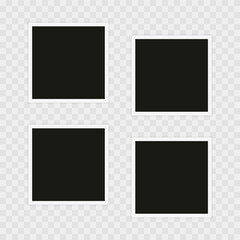 Photo frame. Template, blank for photo. Vector illustration