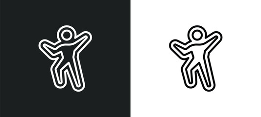 crime scene line icon in white and black colors. crime scene flat vector icon from crime scene collection for web, mobile apps and ui.