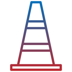 cone line icon,linear,outline,graphic,illustration